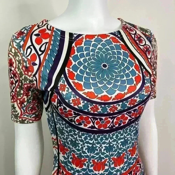 Pankaj & Nidhi Anthropologie Chanda Column Boho Geometric Bodycon Dress Size S - Picture 5 of 11